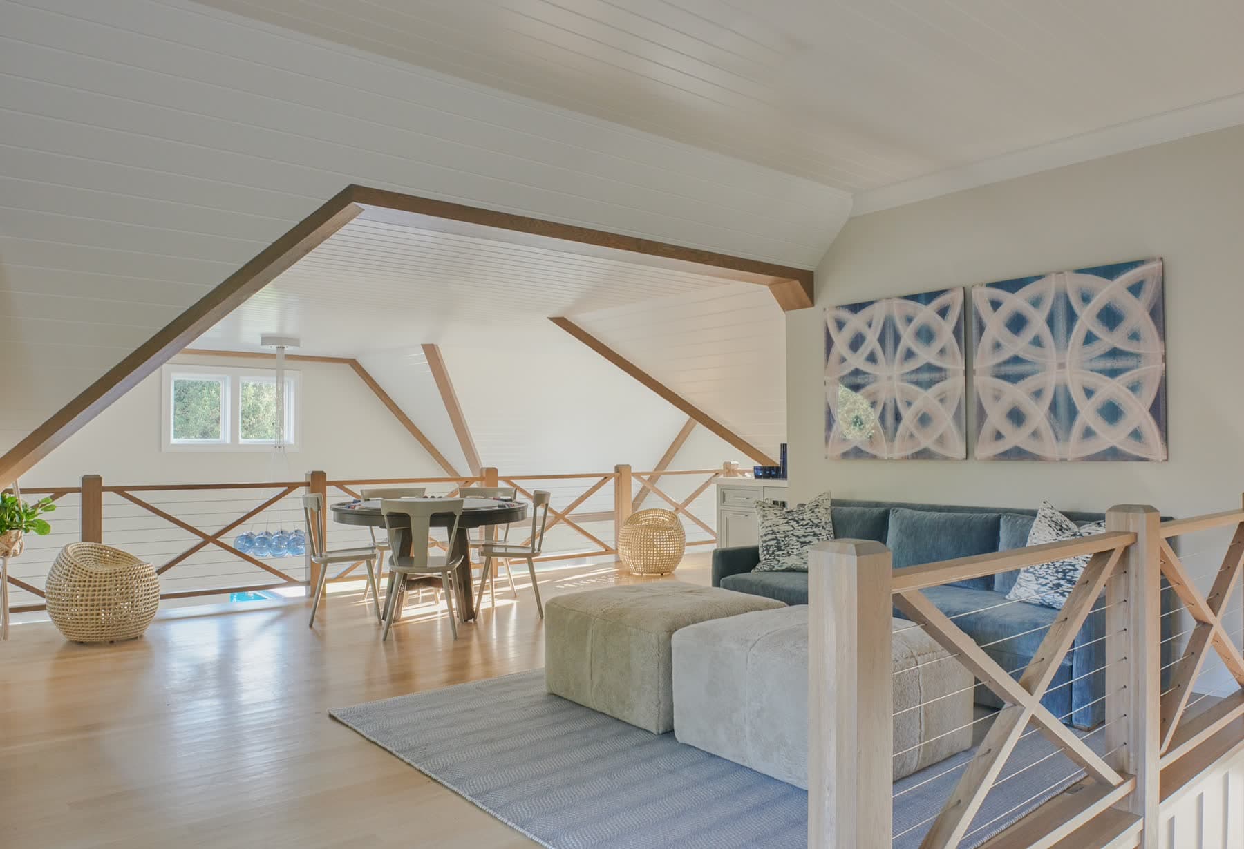 Loft living space in a Lorono home